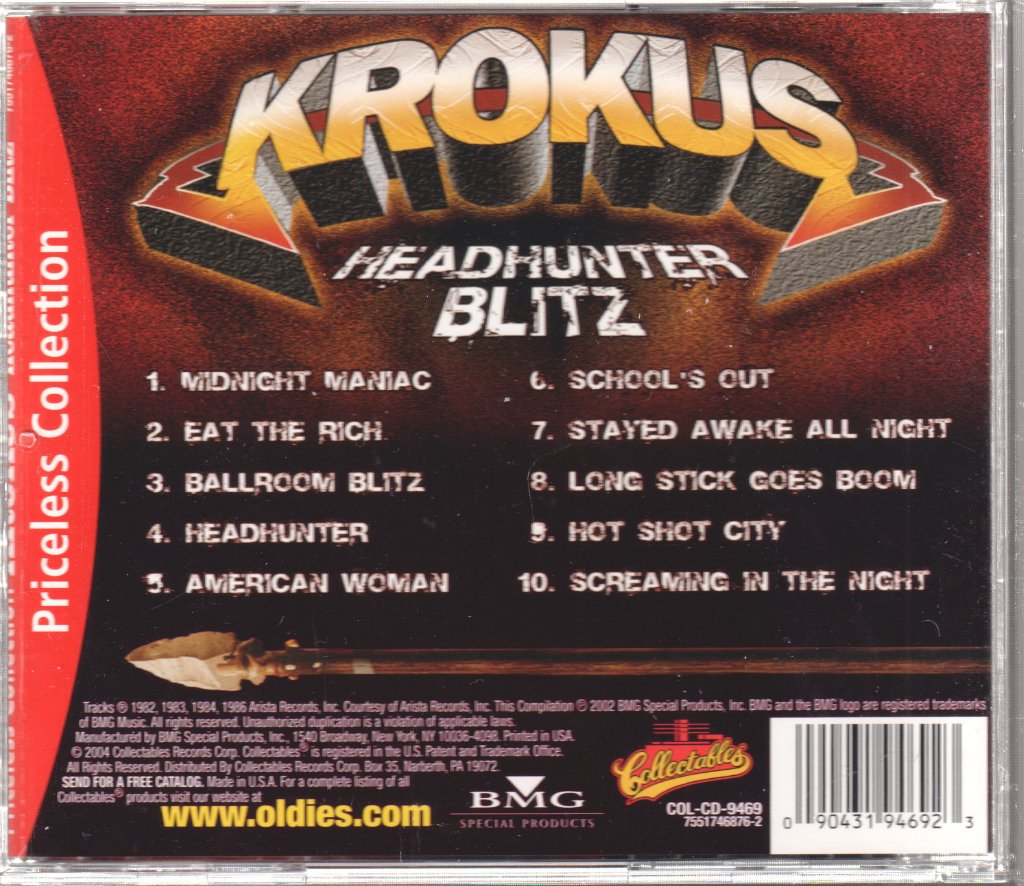 Krokus - Headhunter Blitz - Cd