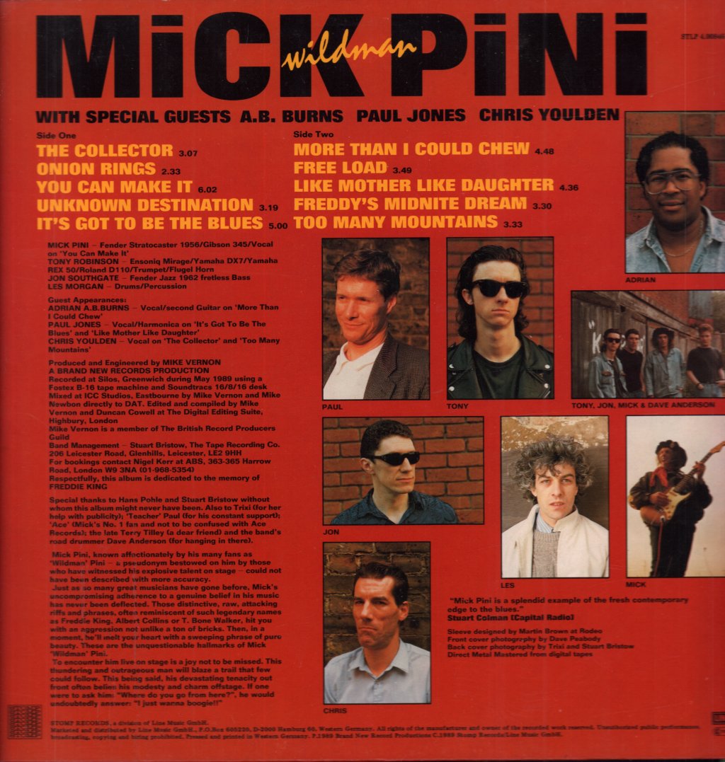 Mick Pini - Mick "Wildman" Pini - Lp