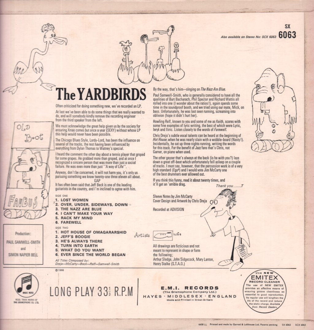 Yardbirds - Roger The Engineer - Lp