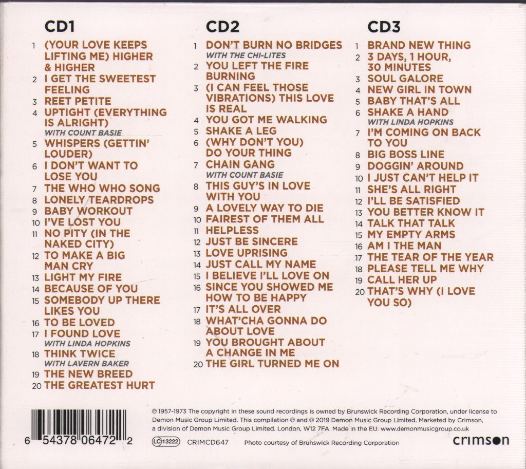 Jackie Wilson - Gold - Triple Cd