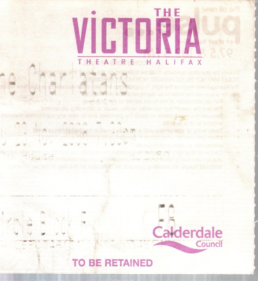 Charlatans (Uk Group) - Victoria Theatre Halifax 23/11/06 - Ticket