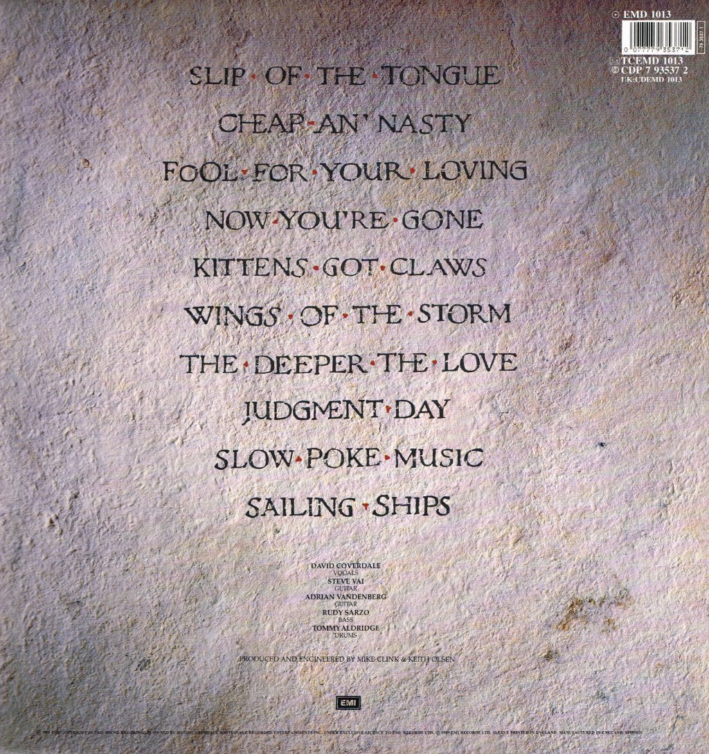 Whitesnake - Slip Of The Tongue - Lp