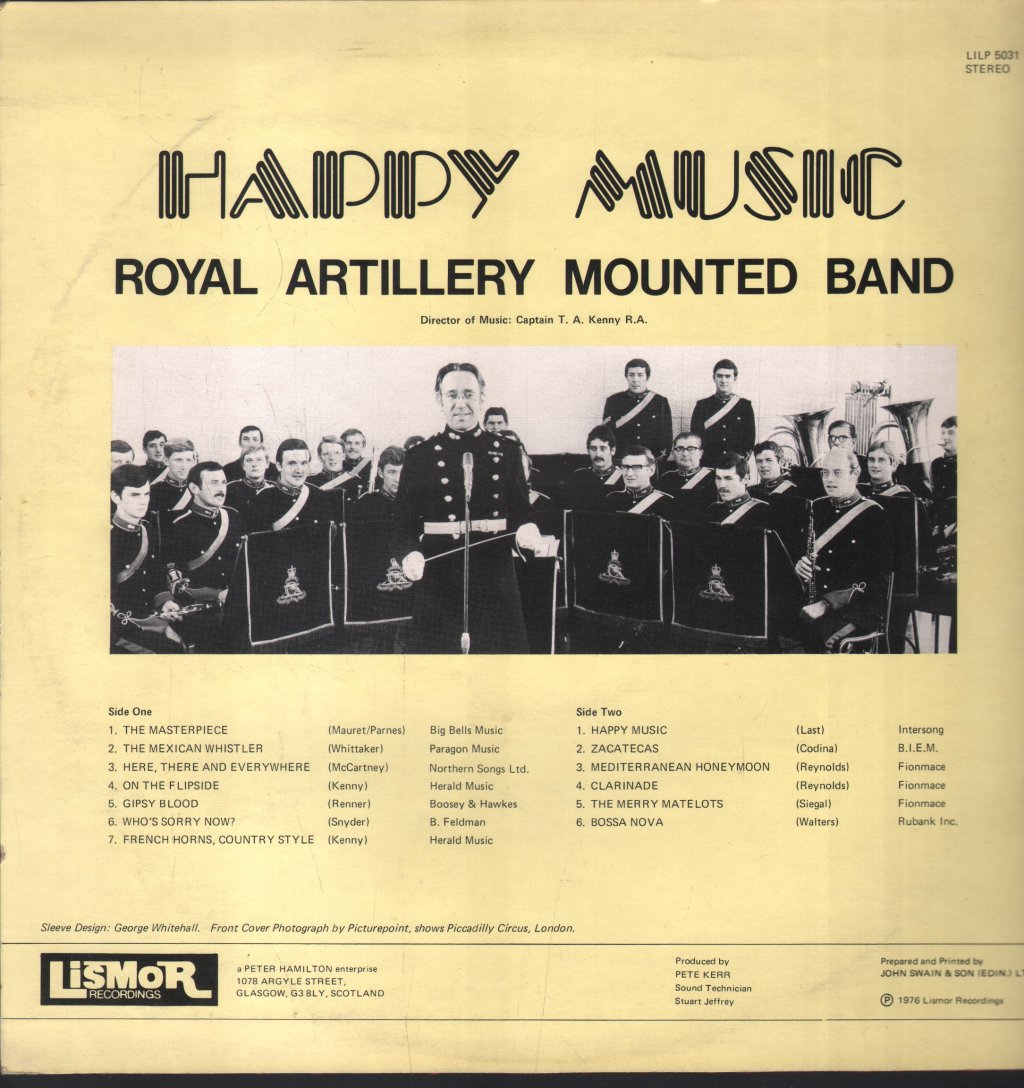 Royal Artillery Mounted Band - Happy Music - Lp