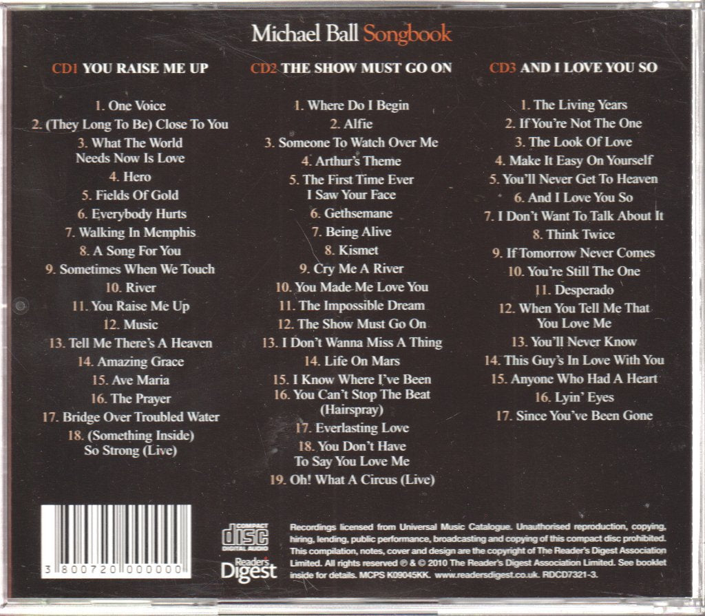 Michael Ball - Michael Ball Songbook - Cd Set