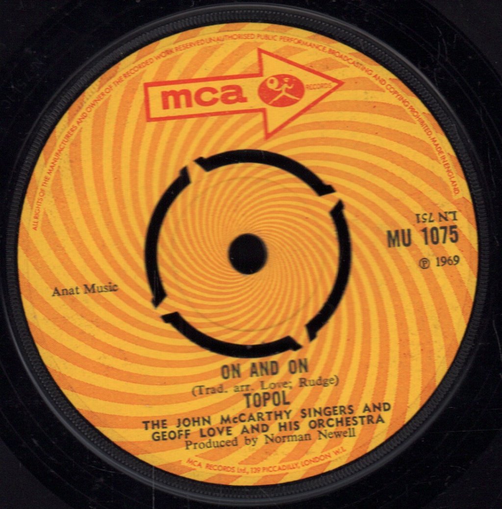 Topol - On And On / My Children Are Tomorrow - 7 Inch