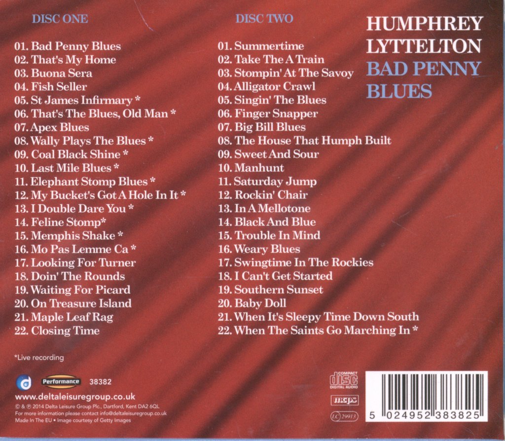 Humphrey Lyttelton - Bad Penny Blues - Double Cd
