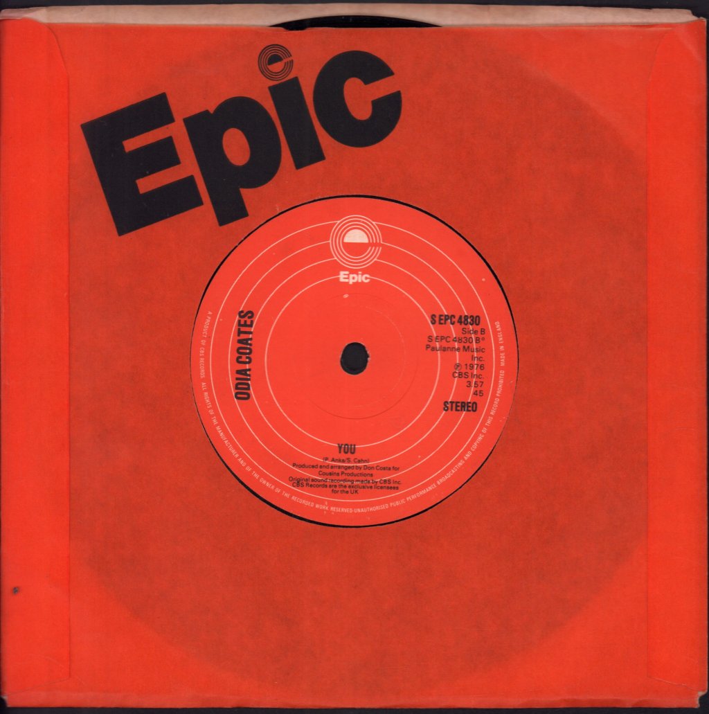 Odia Coates And Paul Anka - Make It Up To Me In Love Baby - 7 Inch