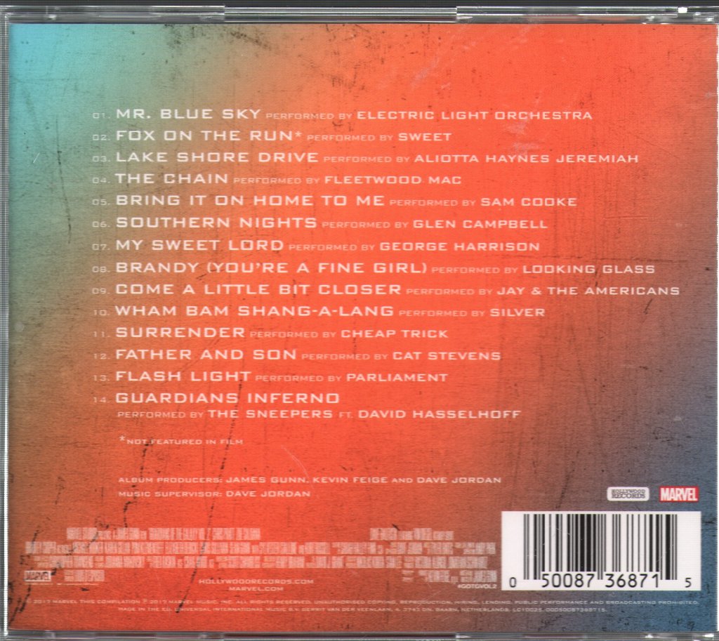 Various Artists - Guardians Of The Galaxy Vol. 2: Awesome Mix Vol. 2 - Cd