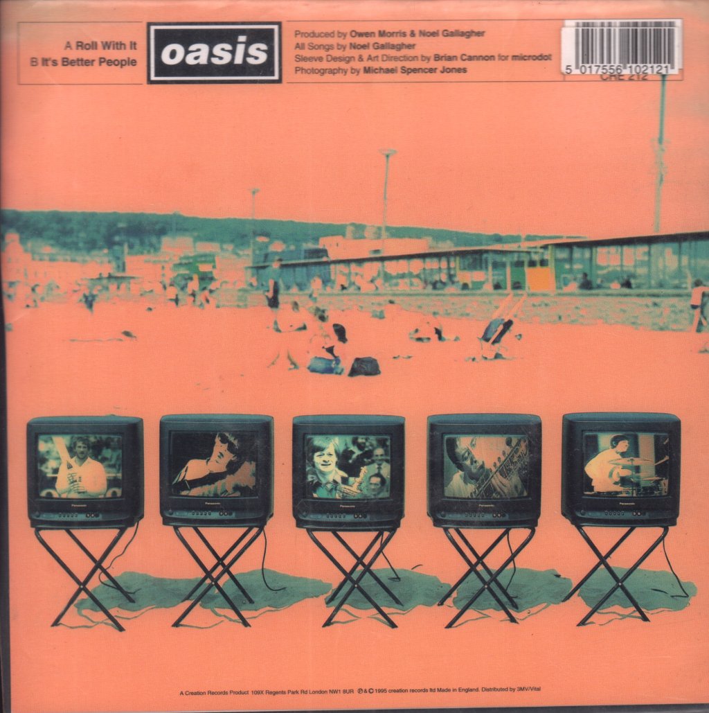 Oasis (Manchester Group) - Roll With It - 7 Inch