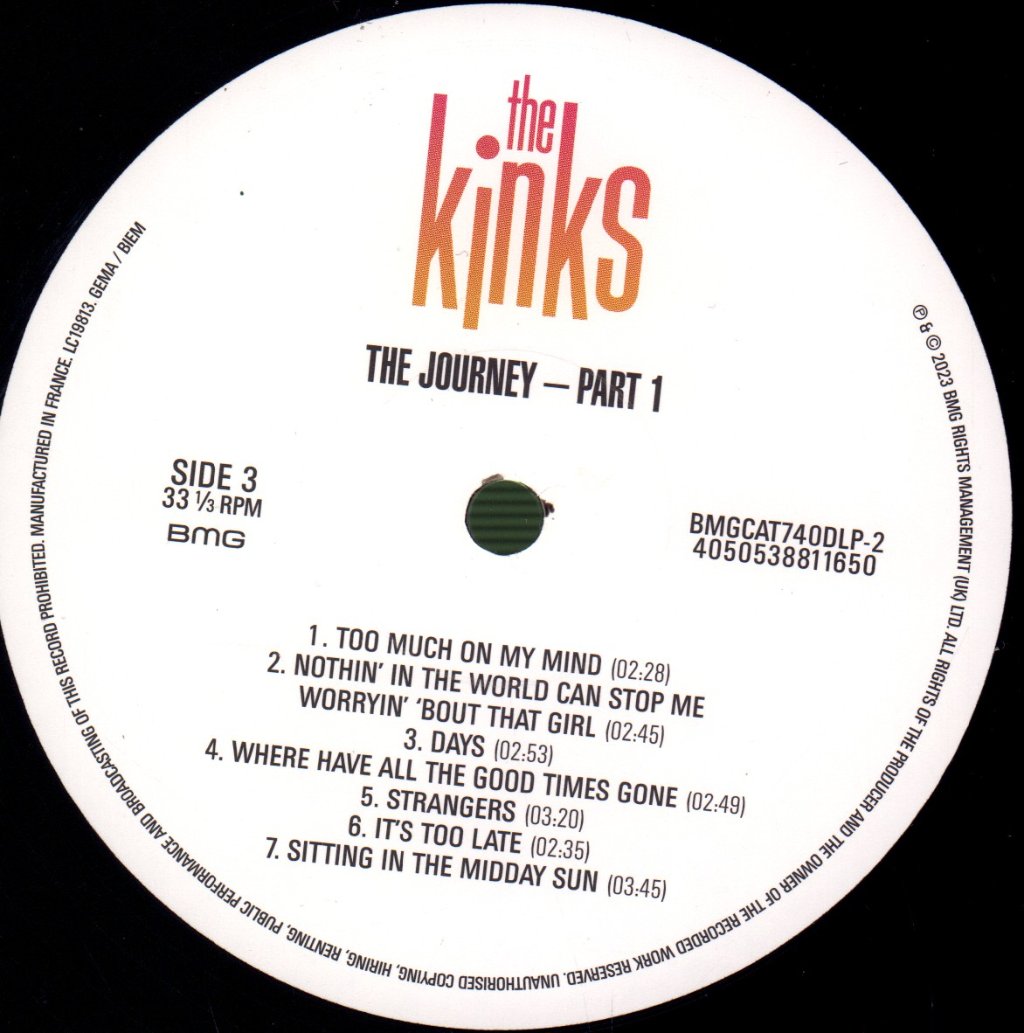 Kinks - Journey: Part 1 - Double Lp