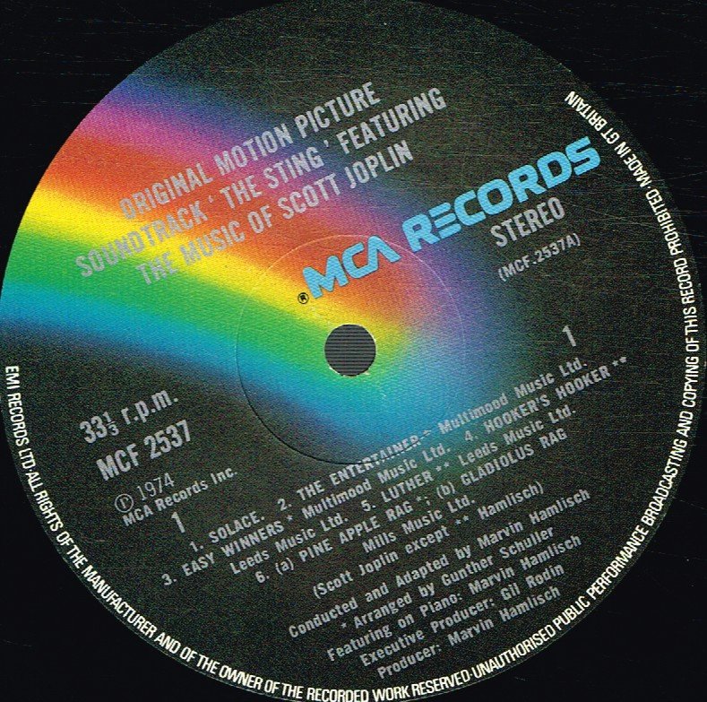 Marvin Hamlisch - Sting Soundtrack - Lp