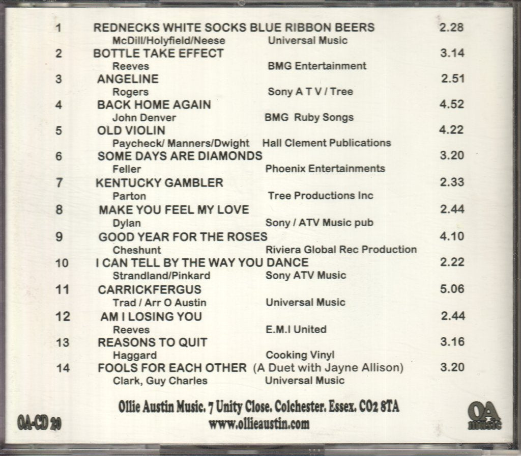 Ollie Austin Featuring Jayne Allison in duet - An Old Violin - Cd
