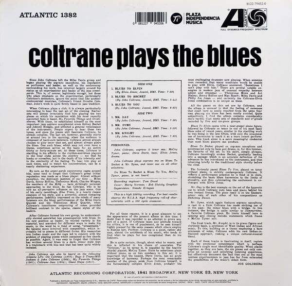 John Coltrane - Coltrane Plays The Blues - Lp