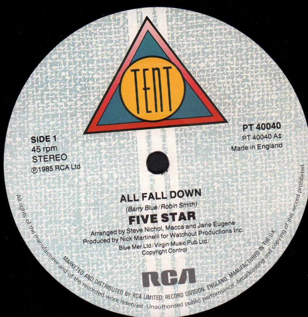 Five Star - All Fall Down - 12 Inch