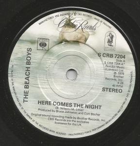 Beach Boys - Here Comes The Night - 7 Inch