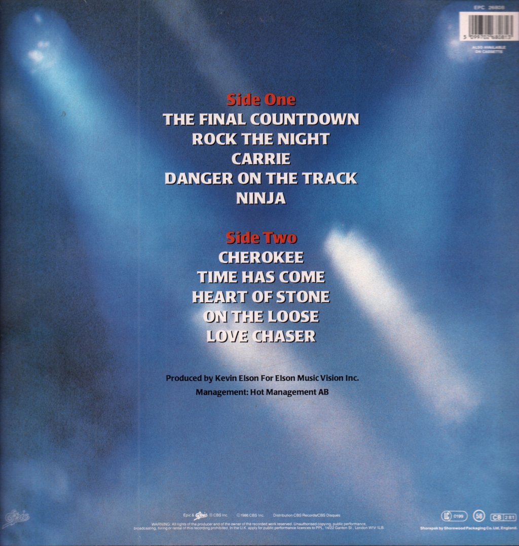 Europe - Final Countdown - Lp