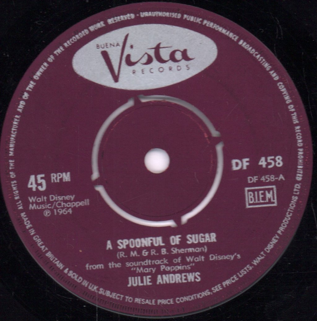 Julie Andrews - A Spoonful Of Sugar / Supercalifragilisticexpialidocious - 7 Inch