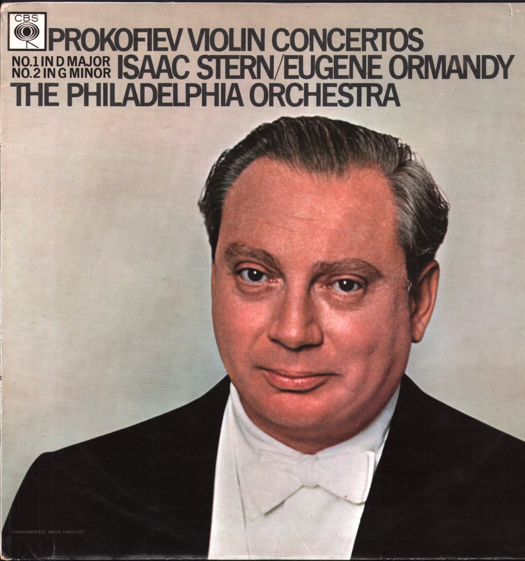 Isaac Stern / Eugene Ormandy / Philadelphia Orchestra - Prokofiev - Violin Concertos - No. 1 In D Major / No. 2 In G Minor - Lp