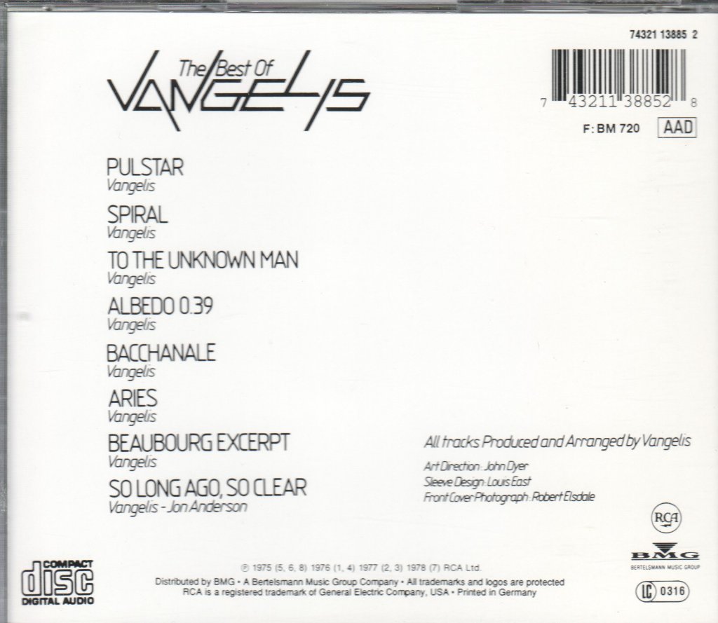 Vangelis - Best Of - Cd