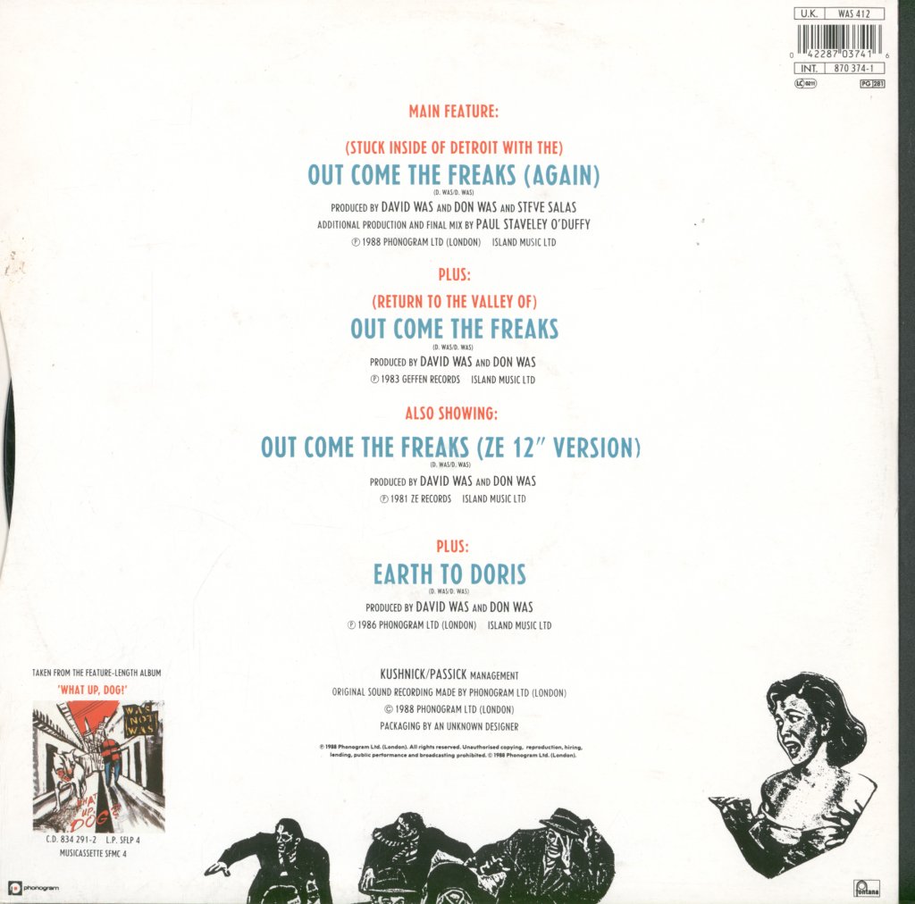 Was Not Was - Out Come The Freaks - 12 Inch