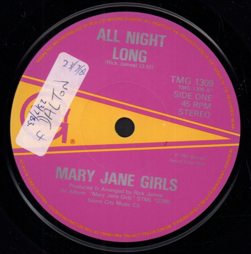 Mary Jane Girls - All Night Long - 7 Inch