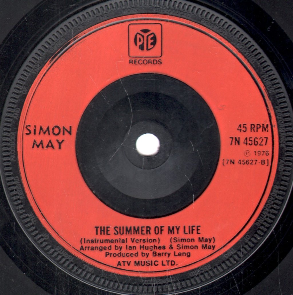 Simon May - Summer Of My Life - 7 Inch
