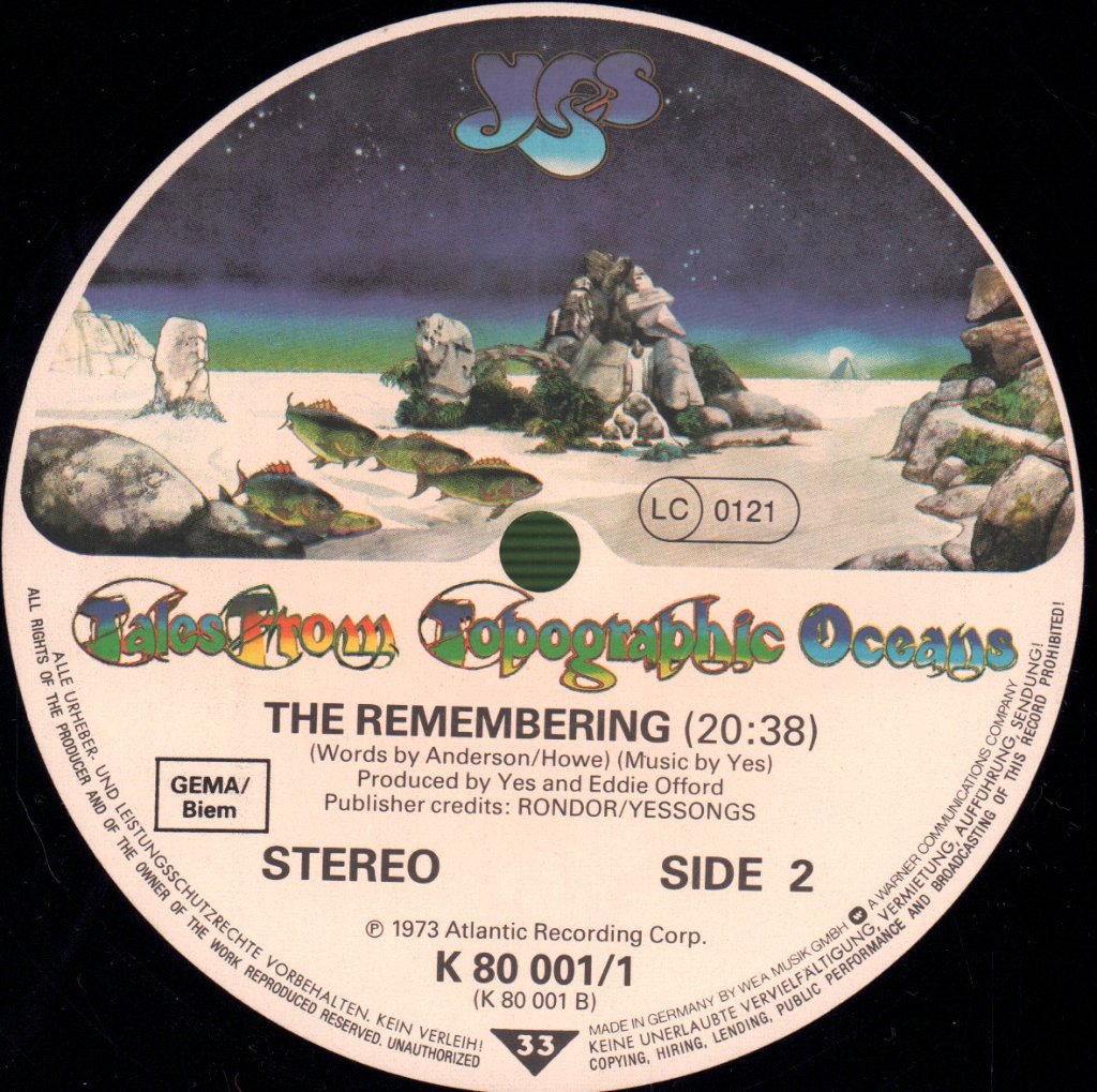 Yes - Tales From Topographic Oceans - Double Lp