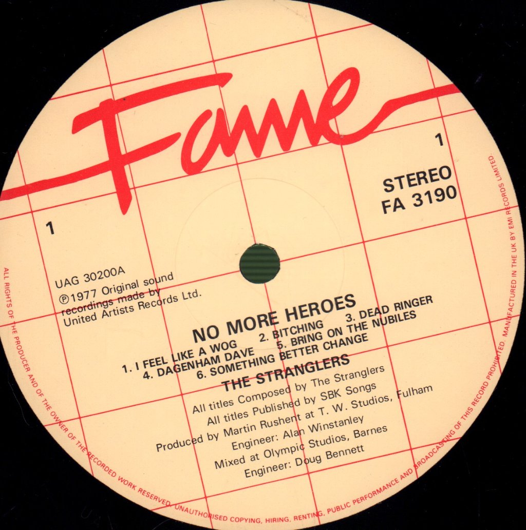 Stranglers - No More Heroes - Lp