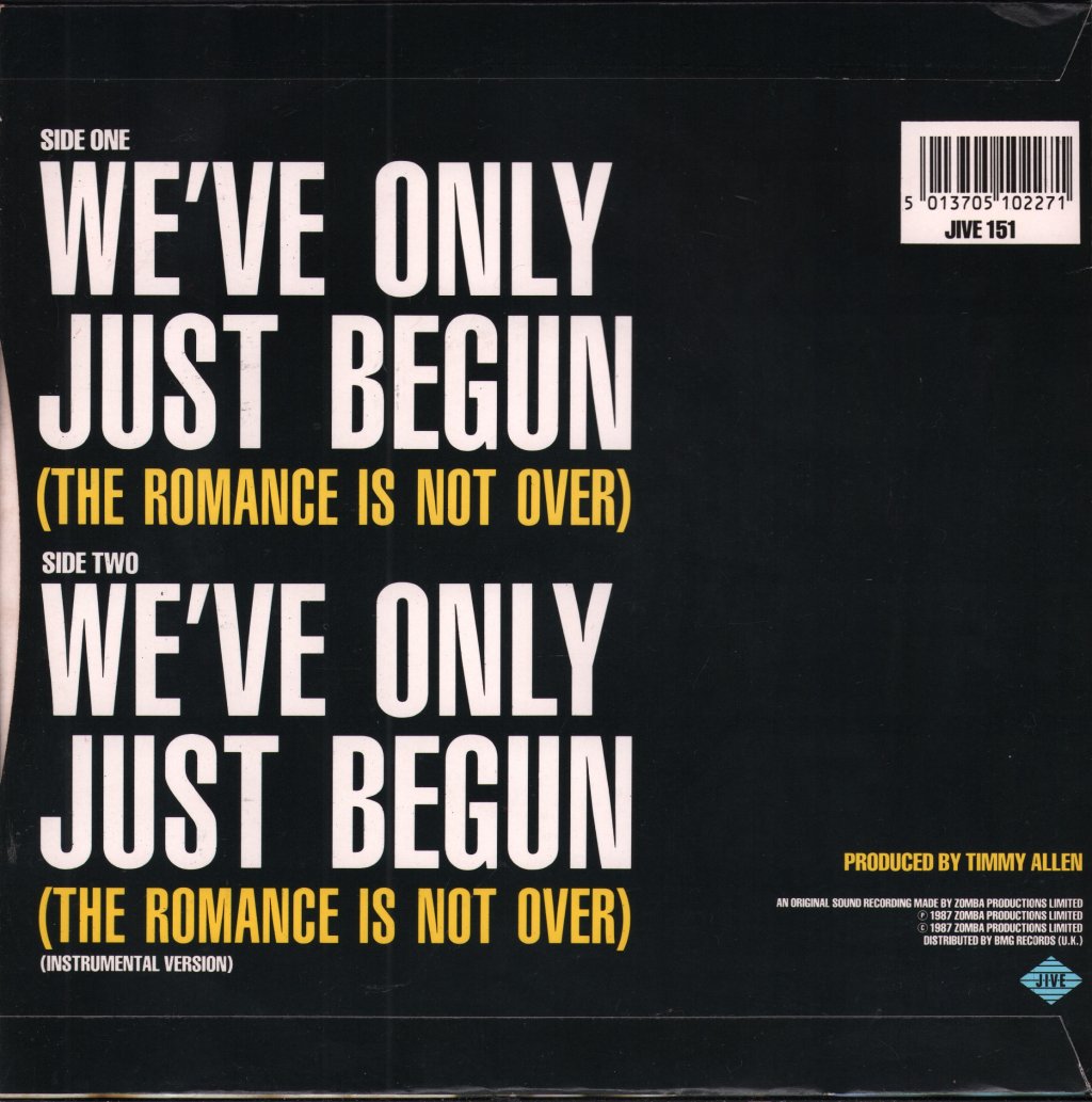 Glenn Jones - We've Only Just Begun - 7 Inch