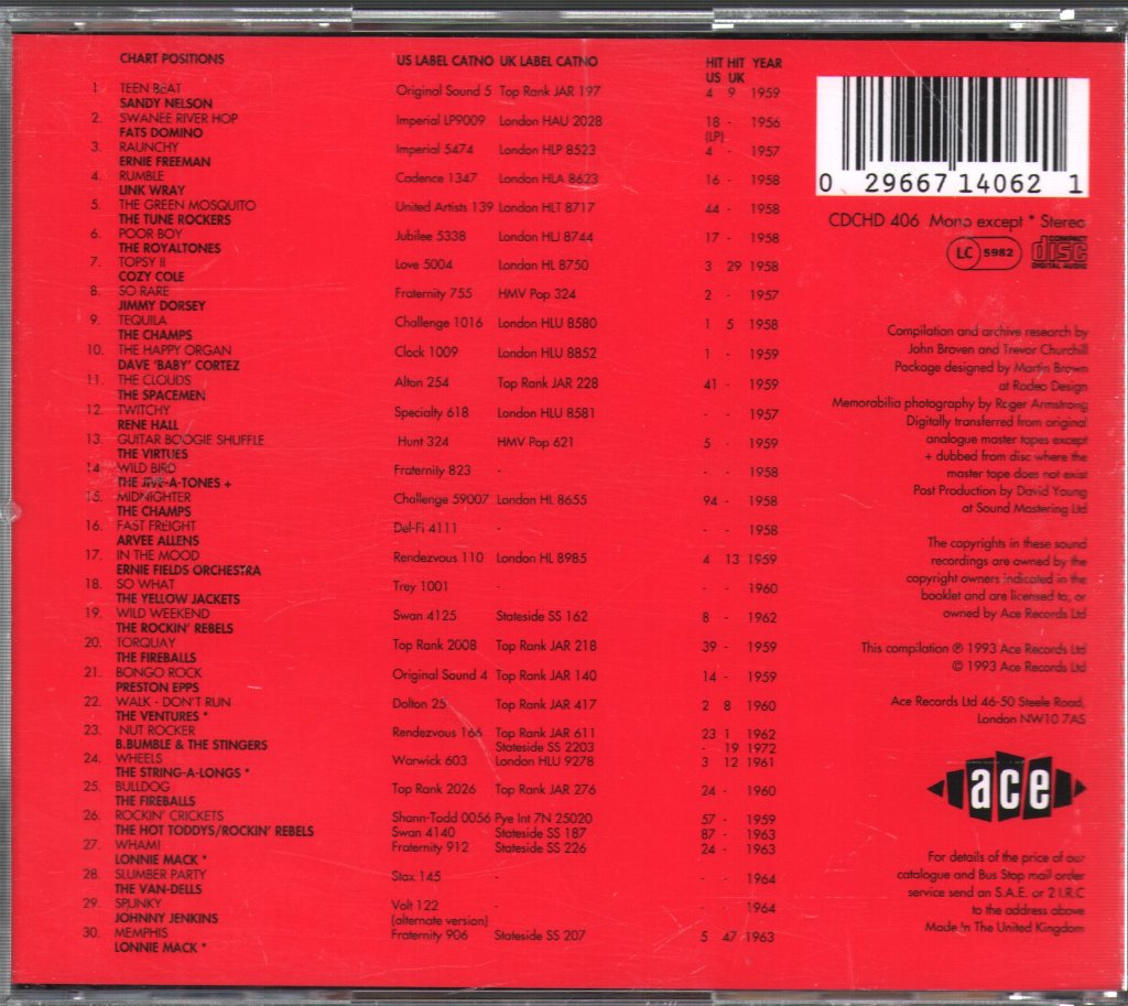 Various Artists - Teen Beat (30 Great Rockin' Instrumentals) - Cd