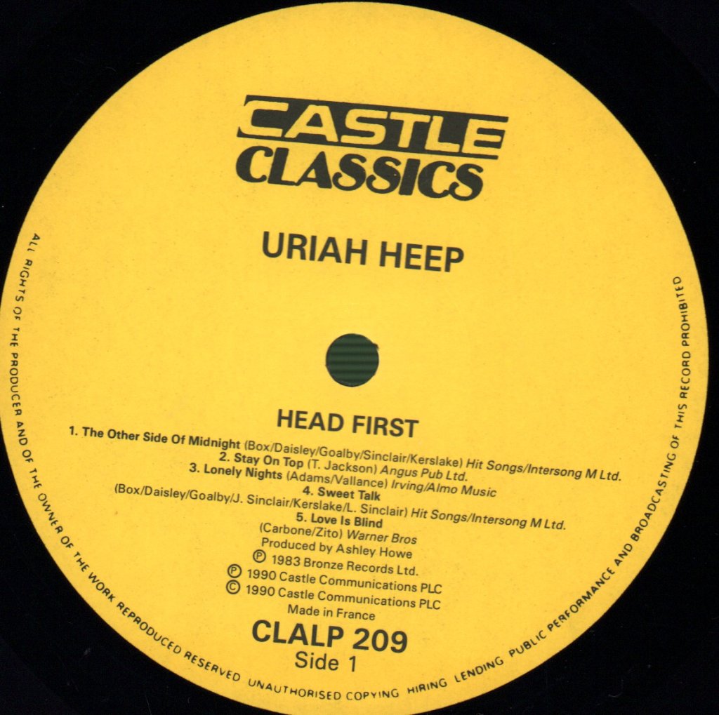 Uriah Heep - Head First - Lp