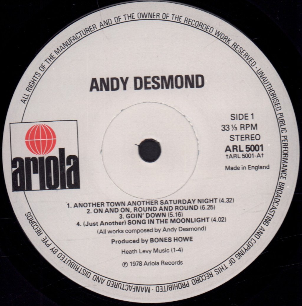 Andy Desmond - Andy Desmond - Lp