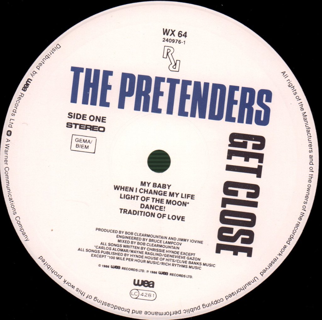 Pretenders - Get Close - Lp
