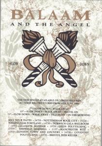 Balaam And The Angel - Slow Down - Flyer