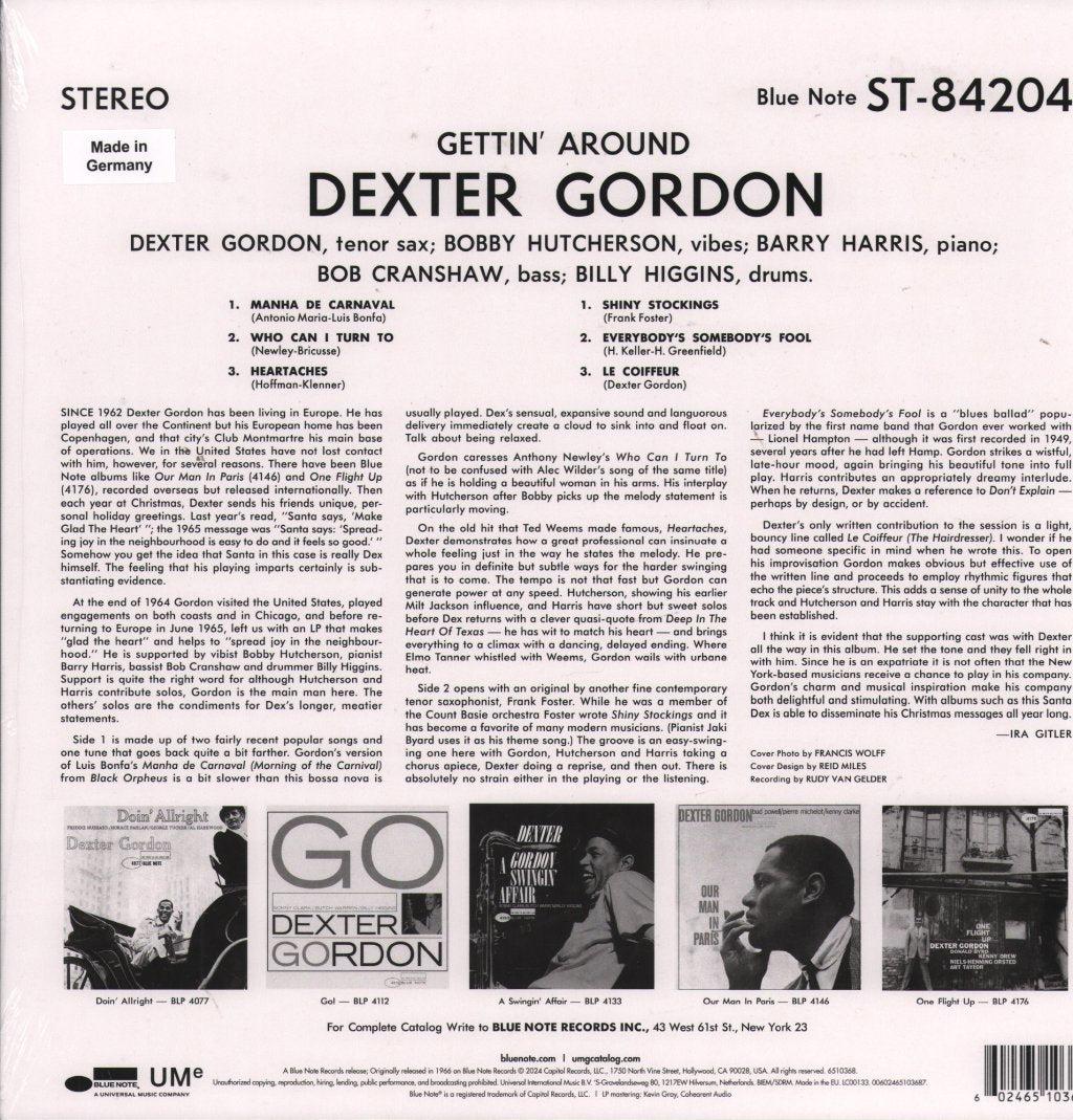 Dexter Gordon - Gettin' Around - Lp