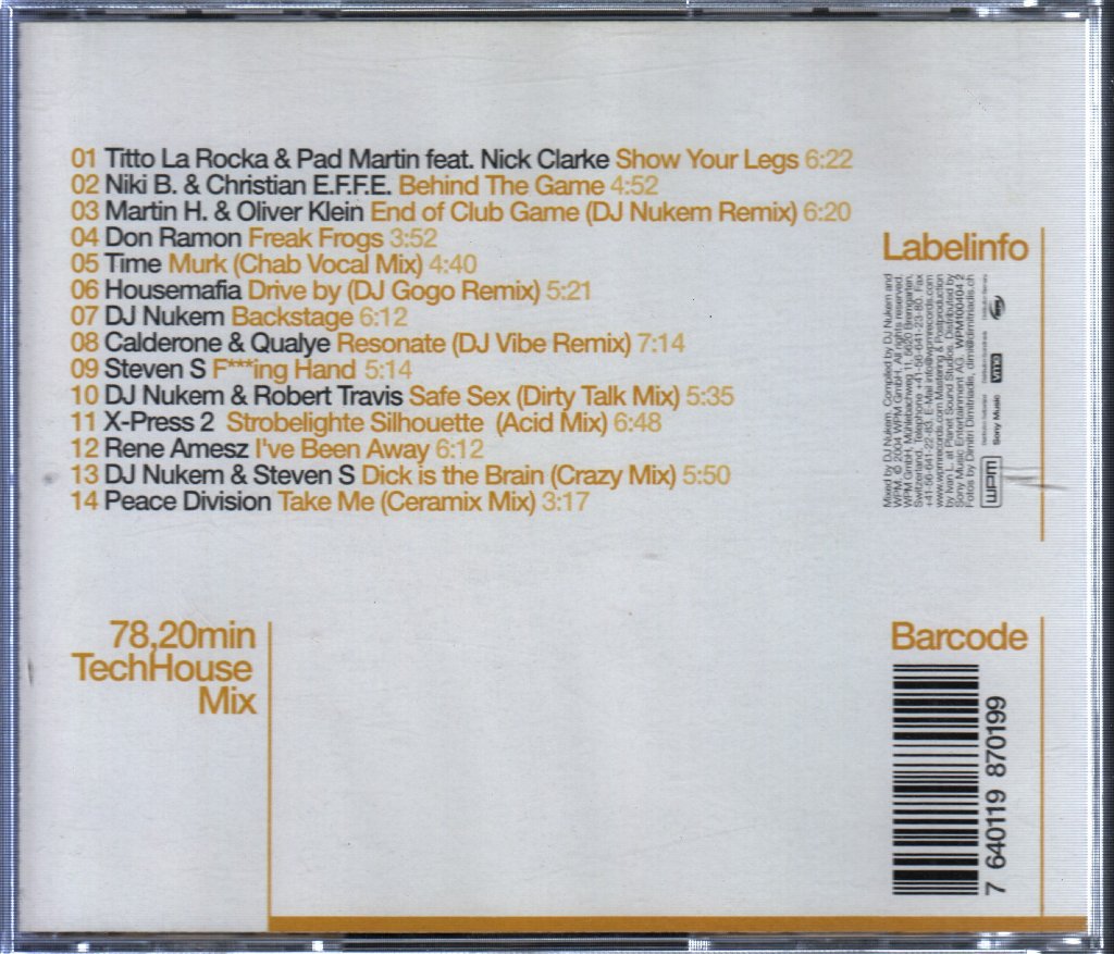 DJ Nukem - Backstage - Cd