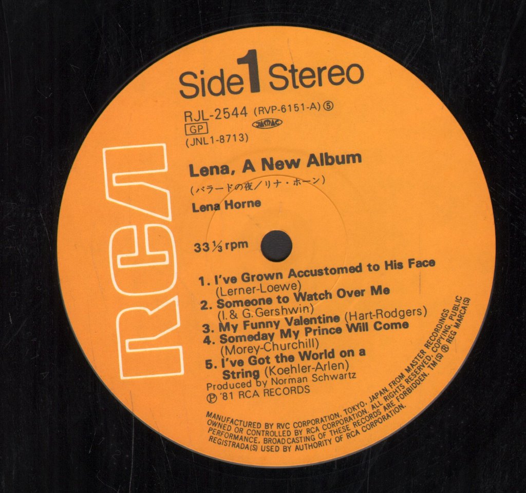 Lena Horne - Lena, A New Album - Lp