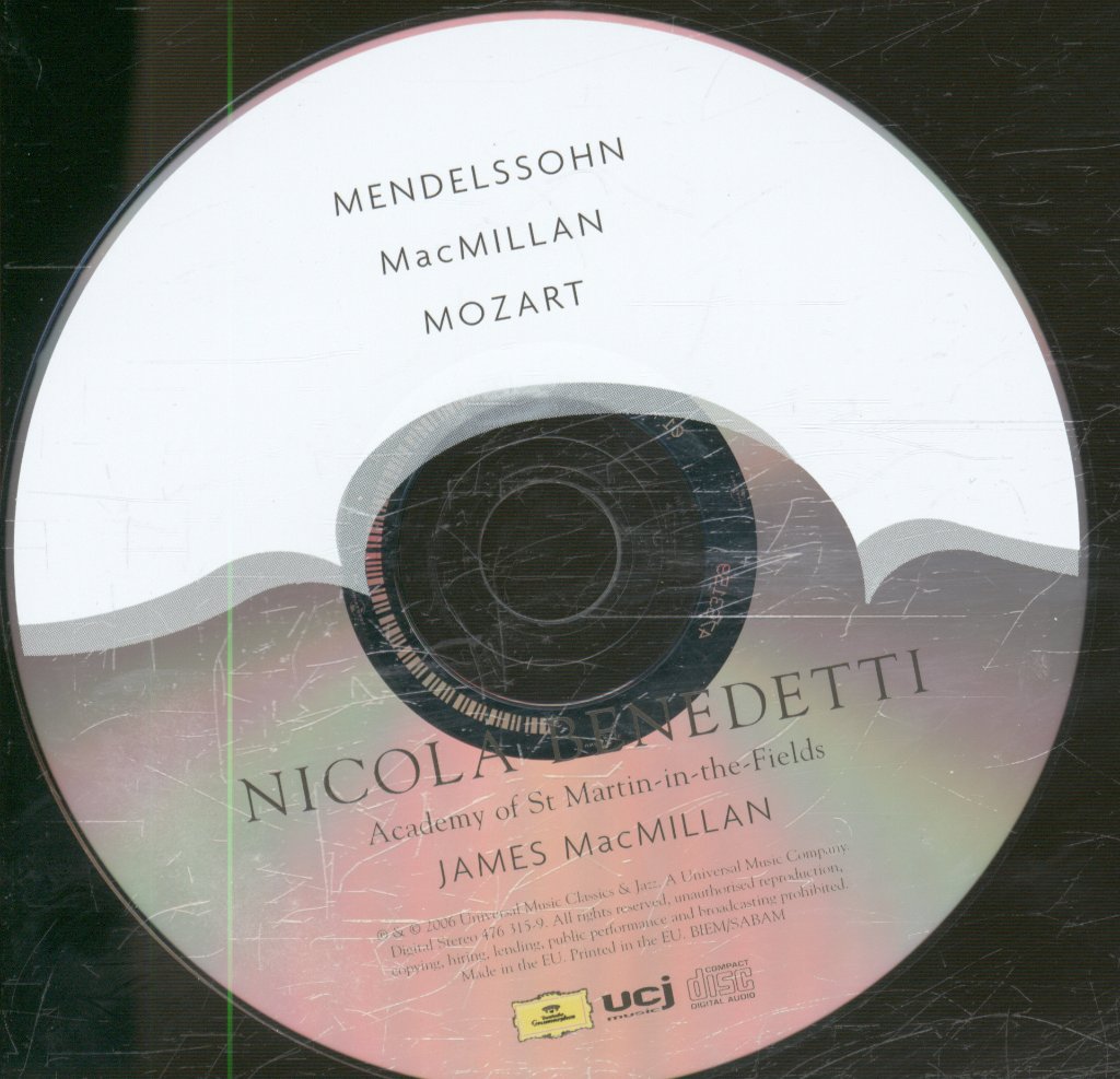 Nicola Benedetti - Mendelssohn / MacMillan / Mozart - Cd
