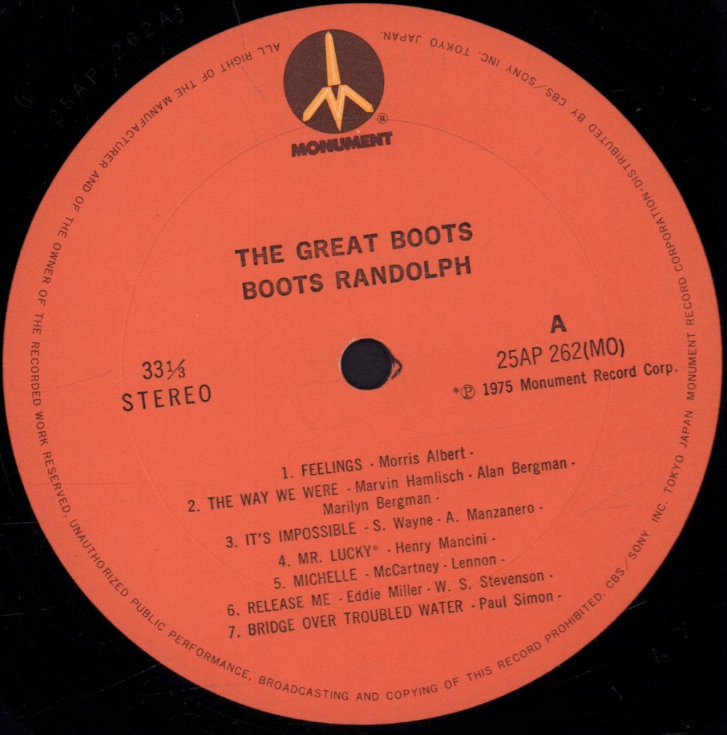 Boots Randolph - great boots - Lp