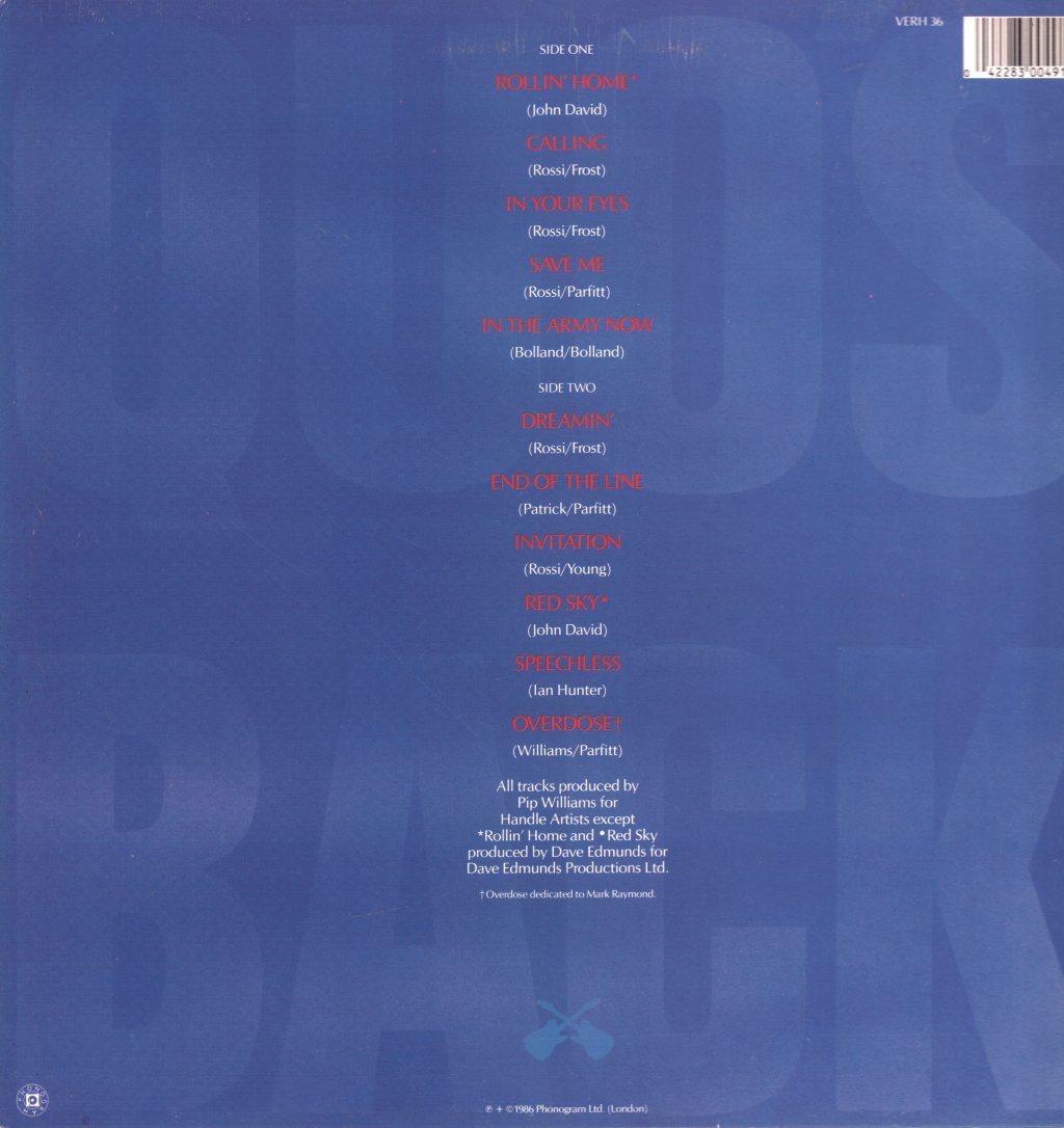 Status Quo - In The Army Now - Lp
