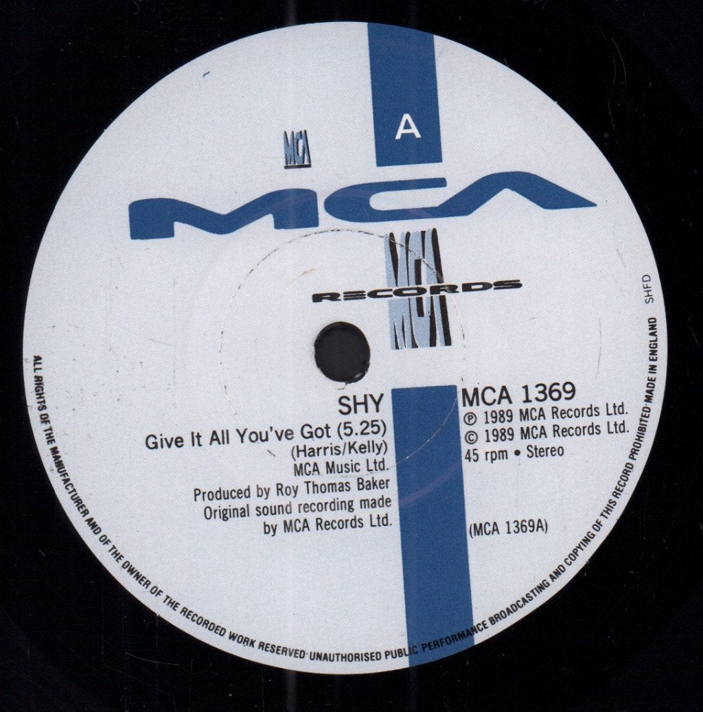 Shy (Rock/Nwobhm Group) - Give It All You've Got - 7 Inch