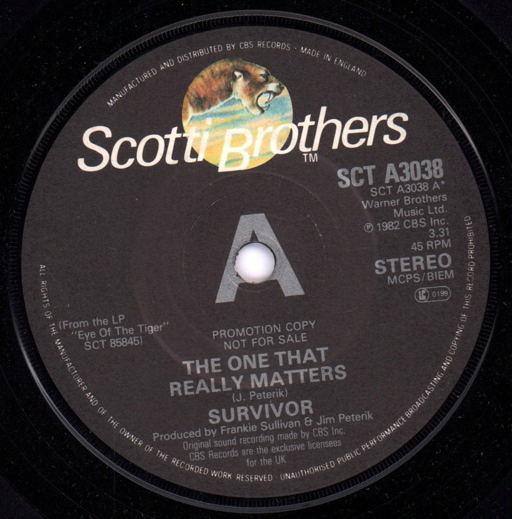 Survivor (AOR Group) - One That Really Matters - 7 Inch