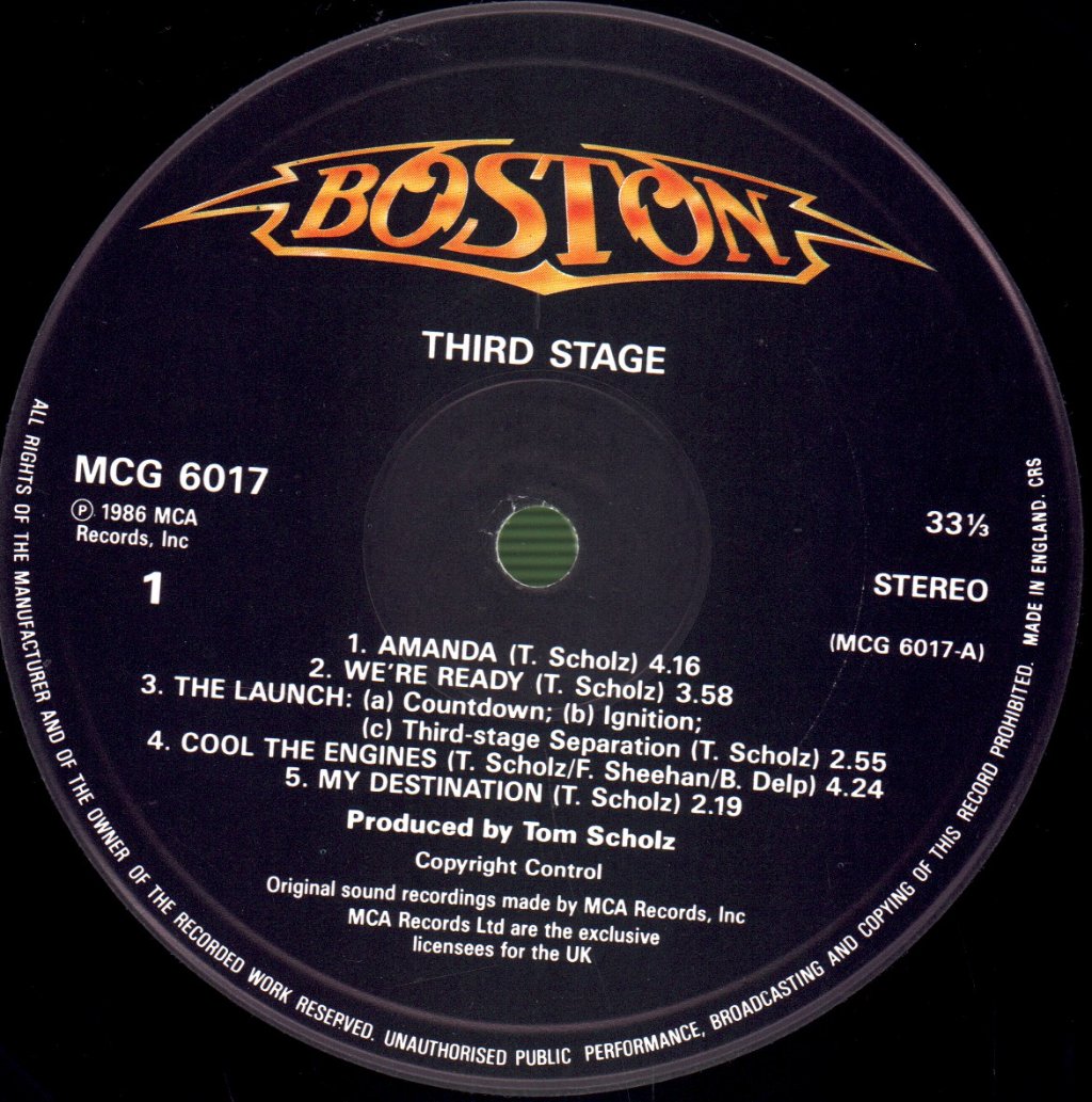 Boston - Third Stage - Lp