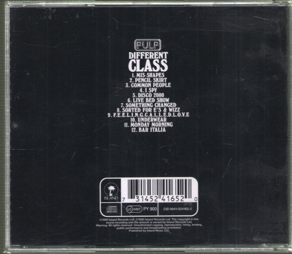 Pulp - Different Class - Cd