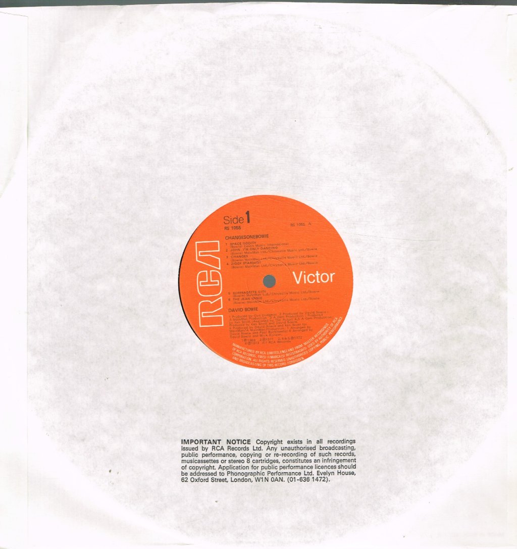David Bowie - Changes One - Lp