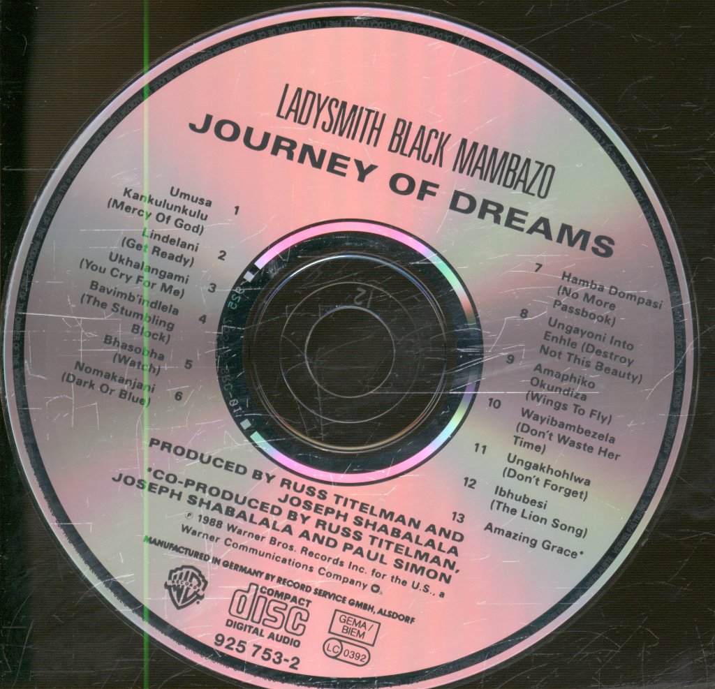Ladysmith Black Mambazo - Journey Of Dreams - Cd