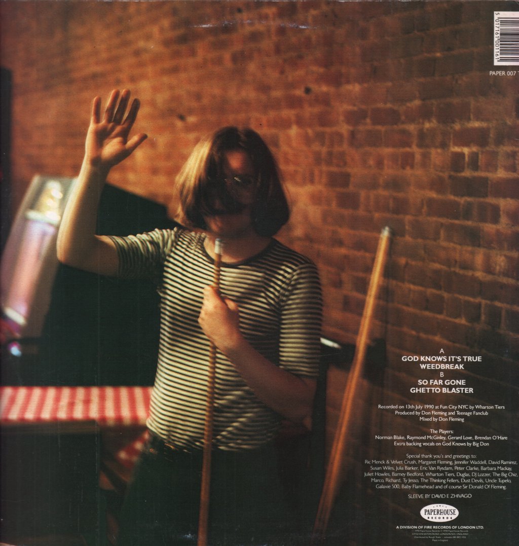 Teenage Fanclub - God Knows It's True - 12 Inch