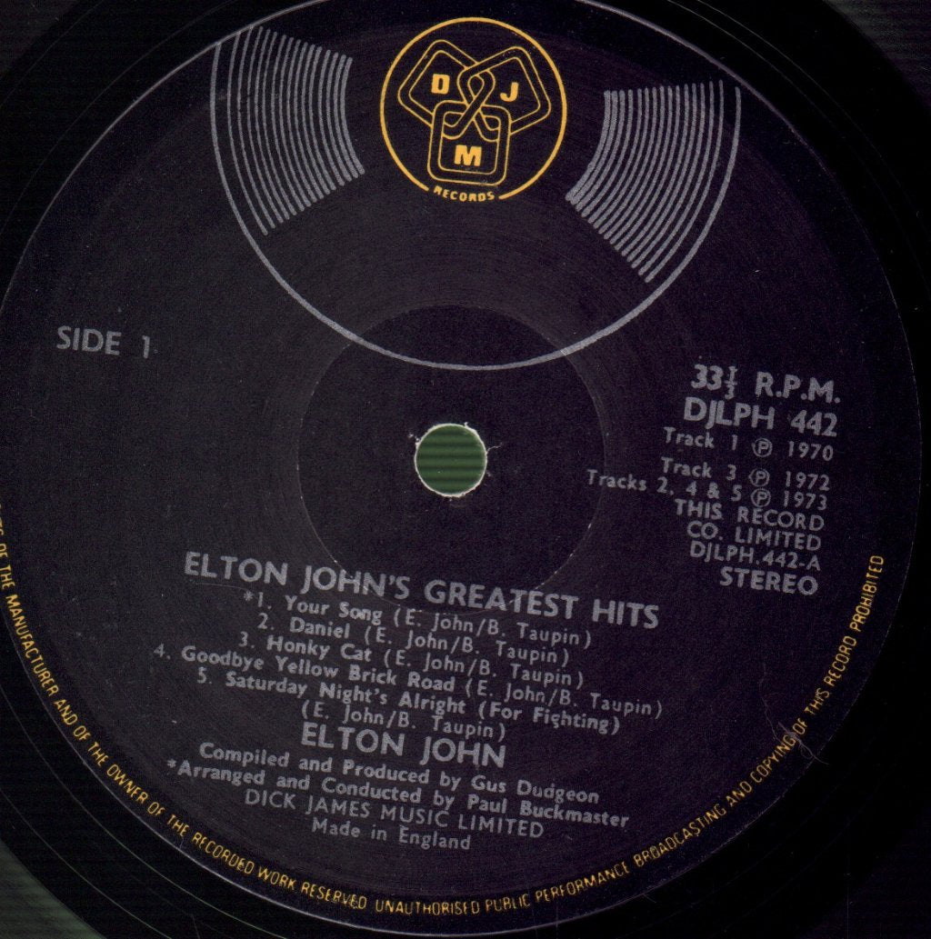 Elton John - Greatest Hits - Lp