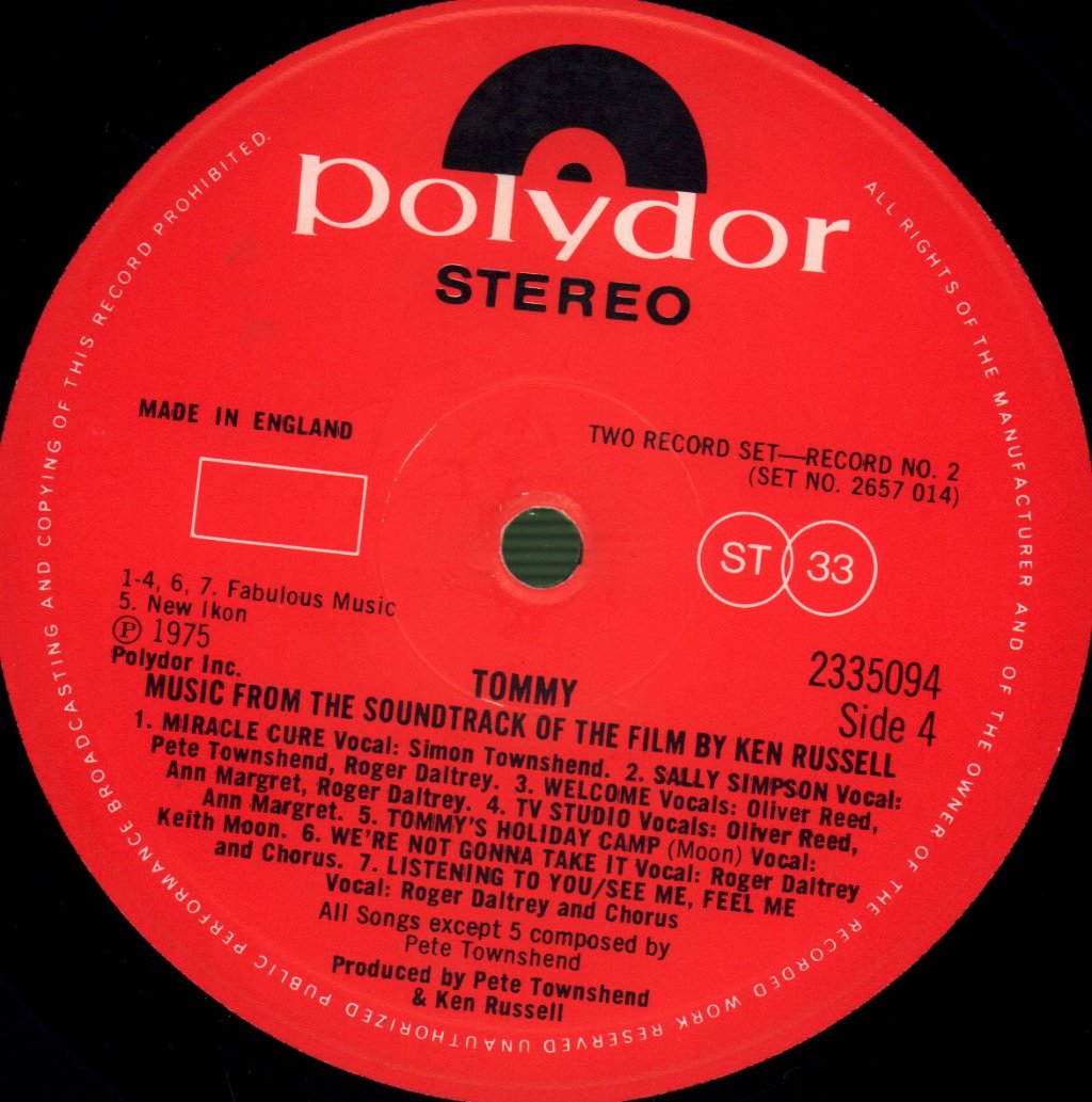Who - Tommy (Original Soundtrack Recording) - Double Lp