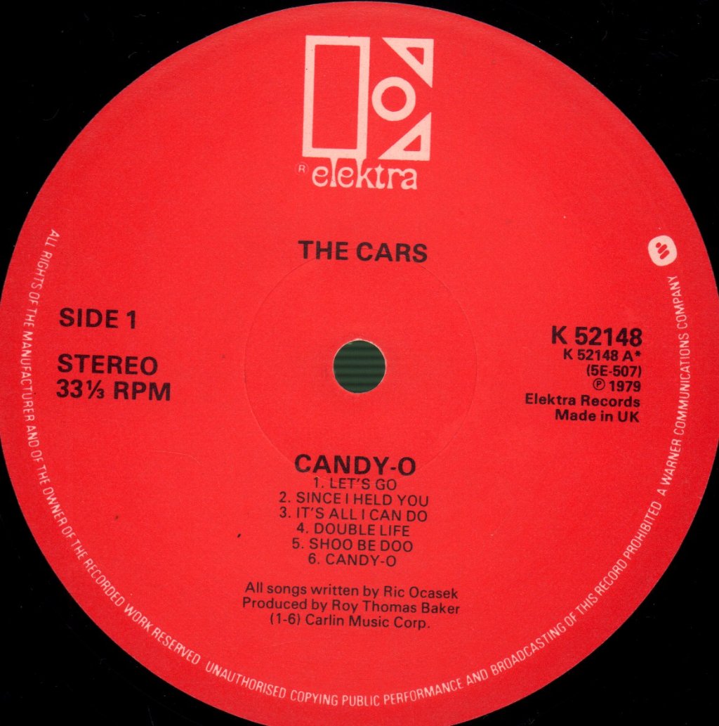 Cars - Candy O - Lp